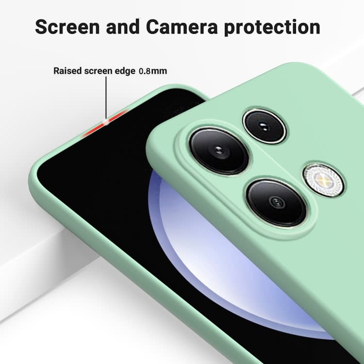 For Xiaomi Redmi Note 13 Pro 4G/Poco M6 Pro 4G Solid Color Liquid Silicone Dropproof Full Coverage