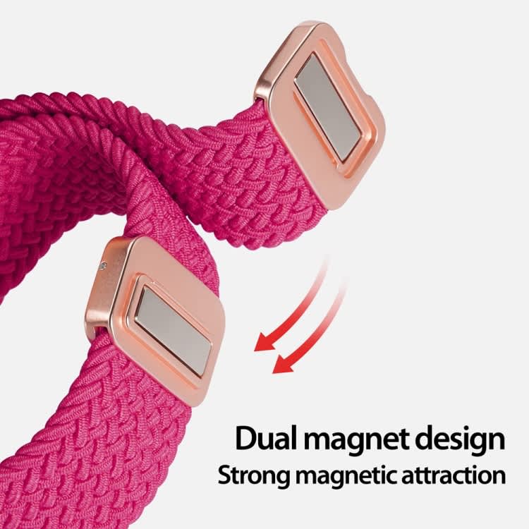 For Apple Watch Series 2 42mm DUX DUCIS Mixture Pro Series Magnetic Buckle Nylon Braid Watch Band(R