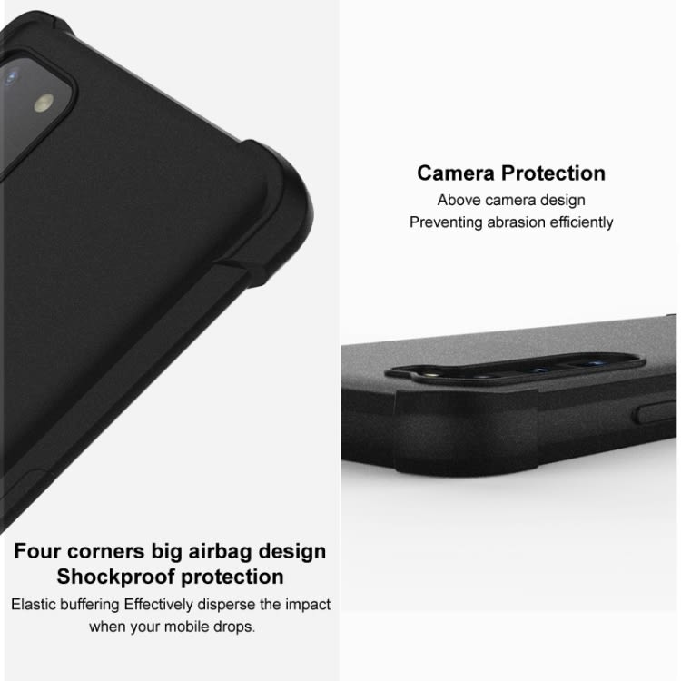 For Xiaomi Poco X6 Pro 5G/Redmi K70E 5G imak Shockproof Airbag TPU Phone Case(Matte Black)