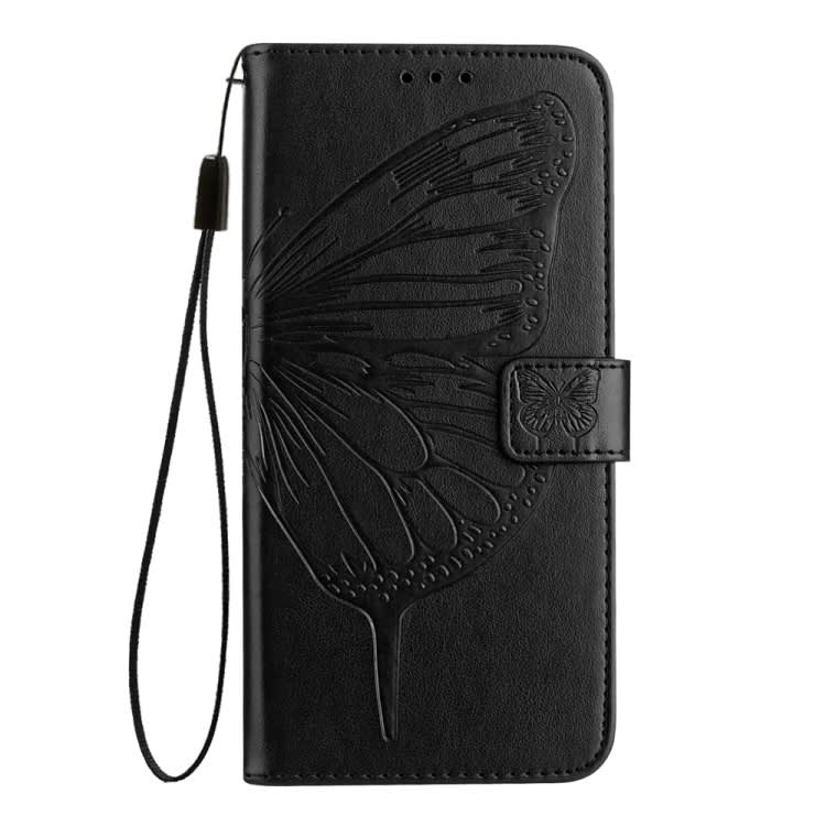 For Xiaomi Mi CC9e / Mi A3 Embossed Butterfly Leather Phone Case(Black)