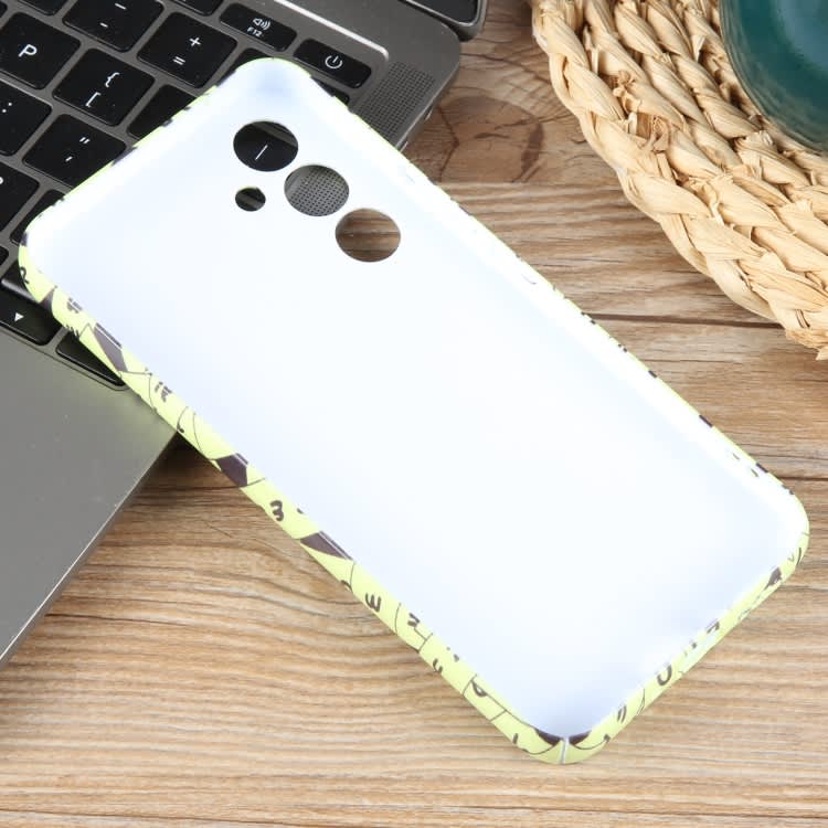 For Samsung Galaxy S22 5G Painted Pattern Precise Hole PC Phone Case(Green Label)