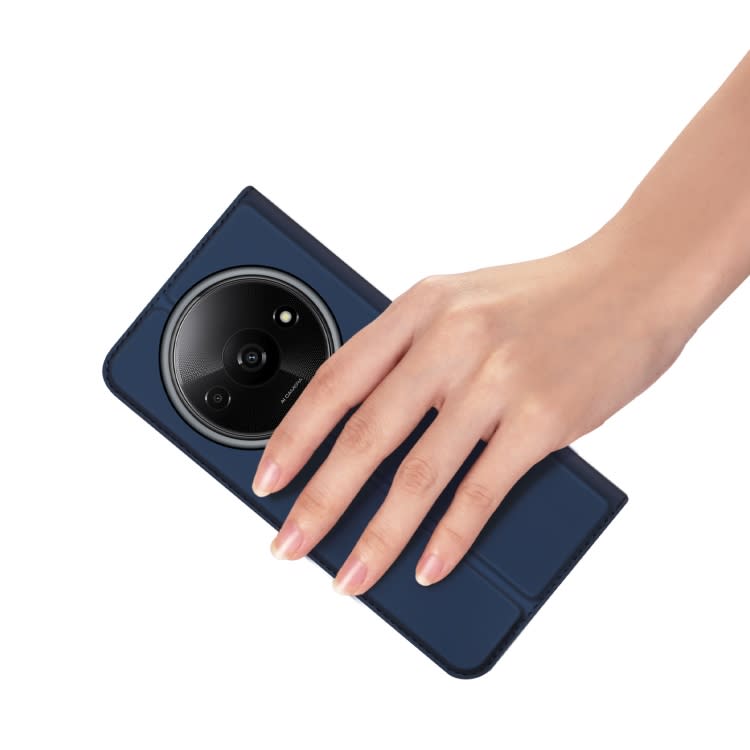 For Xiaomi Redmi A3 DUX DUCIS Skin Pro Series Flip Leather Phone Case(Blue)