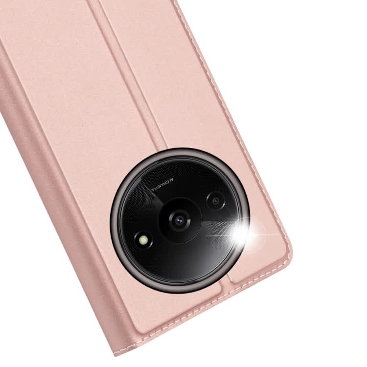 For Xiaomi Redmi A3 DUX DUCIS Skin Pro Series Flip Leather Phone Case(Rose Gold)