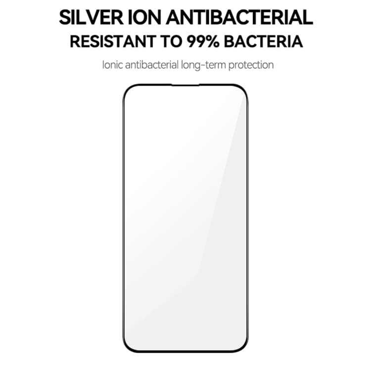 For iPhone 15 Pro Max TGVIS Anti-bacterial 2.5D 9H Full-screen Tempered Glass Film
