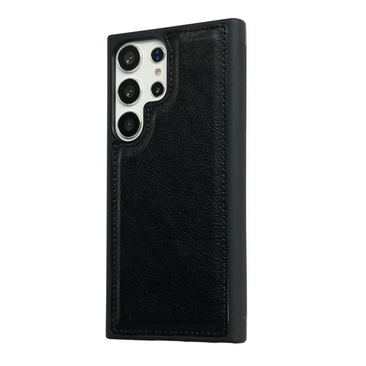 For Samsung Galaxy S24 5G Cowhide Texture Back Cover Phone Case(Black)