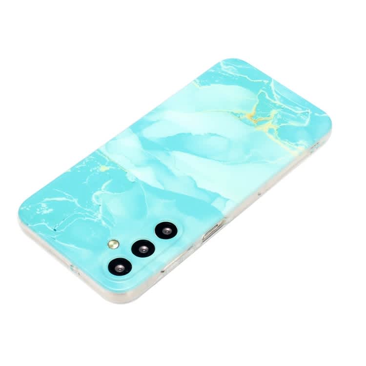 For Samsung Galaxy S24 5G IMD Marble Pattern TPU Phone Case(Green)