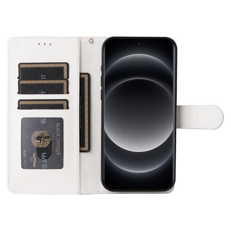 For Xiaomi 14 Ultra Diamond Lattice Leather Flip Phone Case(White)