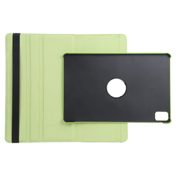 For iPad Air 13 2024 360 Degree Rotation Litchi Texture Leather Tablet Case with Holder(Green)