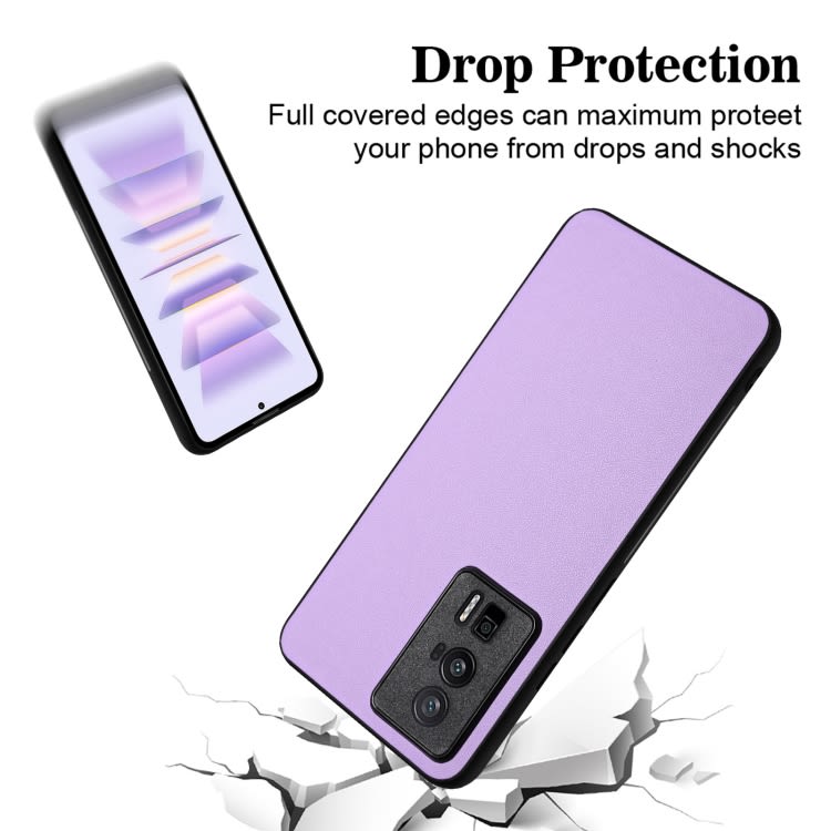 For Xiaomi Redmi K60/K60 Pro R20 Leather Pattern Phone Single Case(Purple)
