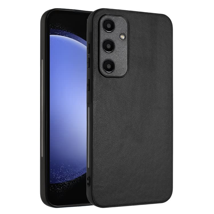 For Samsung Galaxy A55 5G R20 Leather Pattern Phone Single Case(Black)