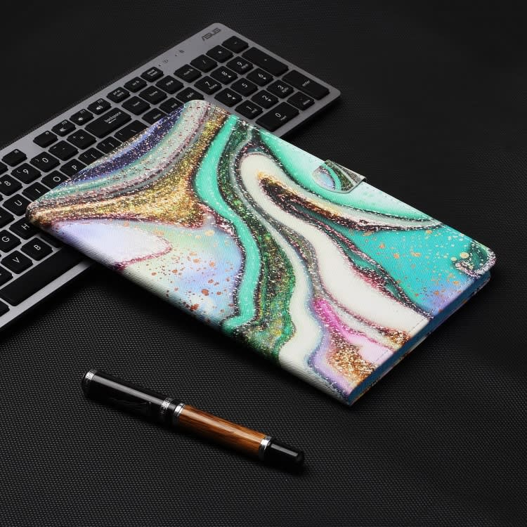 For iPad Pro 11 2024 Coloured Drawing Stitching Smart Leather Tablet Case(Colored Sand)