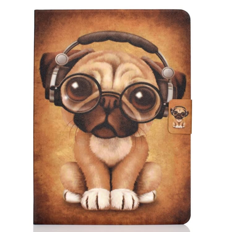 For iPad Pro 11 2024 Voltage Colored Drawing Smart Leather Tablet Case(Dog)