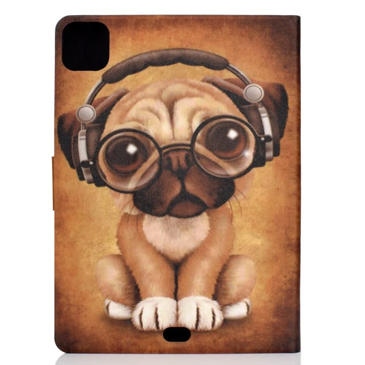For iPad Pro 11 2024 Voltage Colored Drawing Smart Leather Tablet Case(Dog)