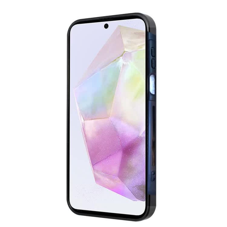 For Samsung Galaxy A25 5G Glitter Powder TPU Hybrid PC Phone Case(White)