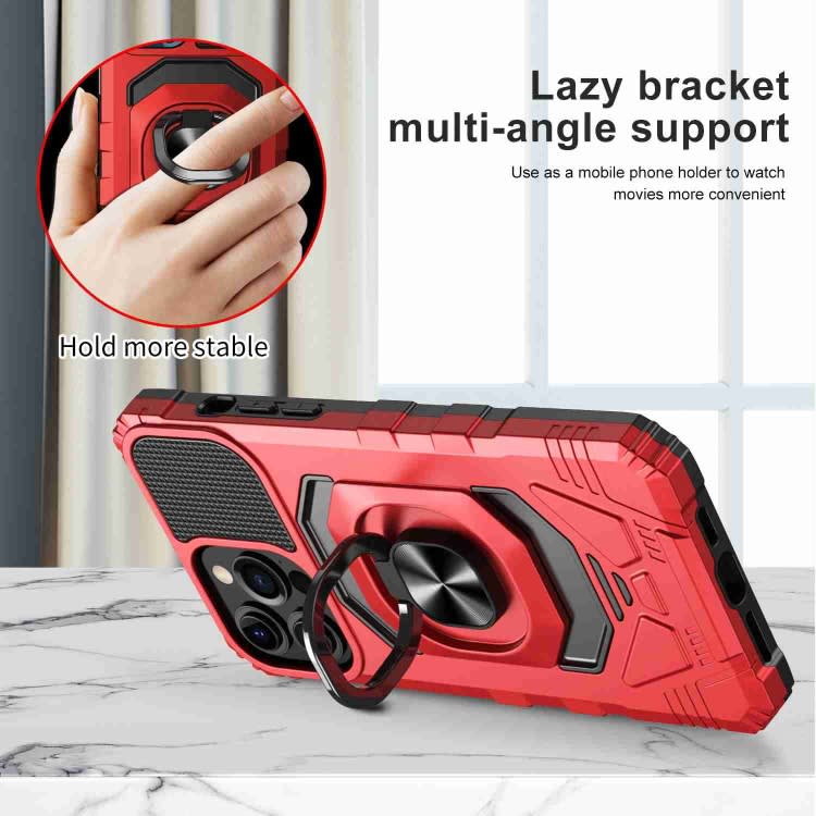 For Samsung Galaxy A71 4G Magnetic Ring Holder Phone Case(Red)