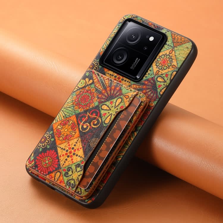 For Xiaomi Redmi K60 Ultra Card Slot Holder Phone Case(Autumn Yellow)