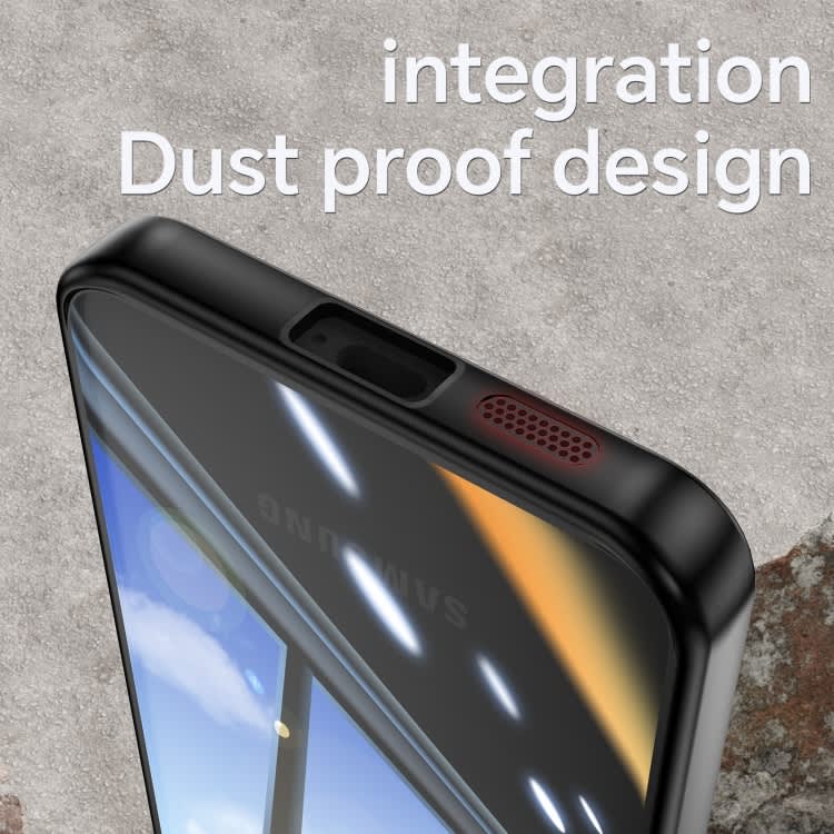 For Samsung Galaxy S24+ 5G Acrylic Hybrid TPU Armor Shockproof Phone Case(Black)
