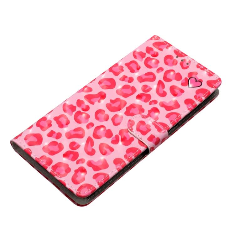 For iPhone 16 Pro 3D Pattern Leather Phone Case(Pink Leopard Print)