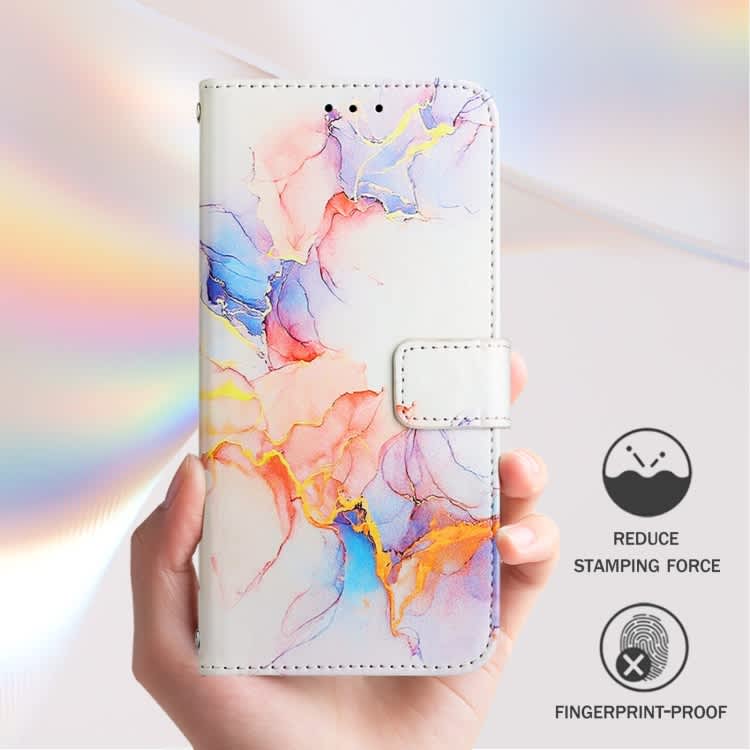 For Xiaomi Civi 3 PT003 Marble Pattern Flip Leather Phone Case(Galaxy Marble White)