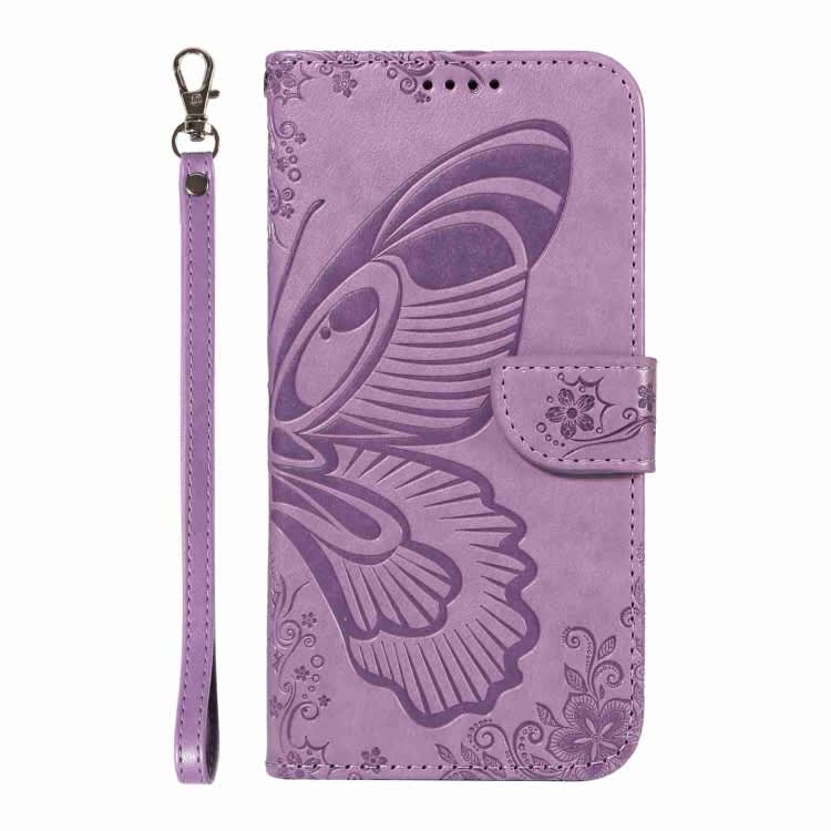 For Xiaomi 12T / 12T Pro Swallowtail Butterfly Embossed Leather Phone Case(Purple)