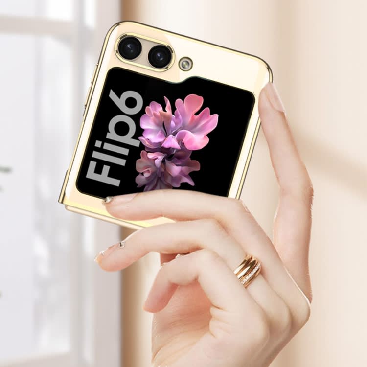 For Samsung Galaxy Z Flip6 GKK Electroplating Full Coverage Phone Case(Gold)