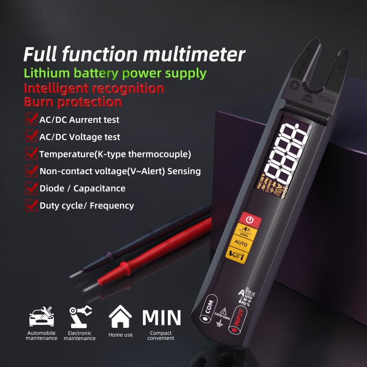 BSIDE U1 AC / DC Clamp Meter Electric Pen Current Digital Multimeter