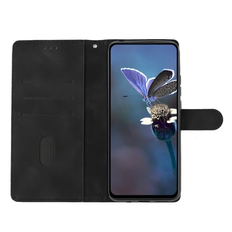 For Samsung Galaxy Note10+ Cherry Blossom Butterfly Skin Feel Embossed PU Phone Case(Black)