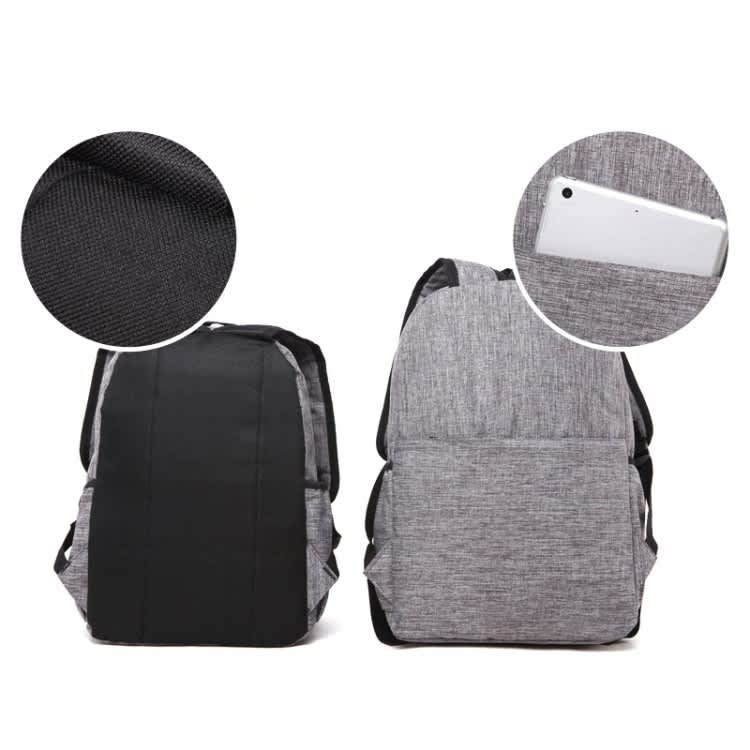 Universal Multi-Function Canvas Laptop Computer Shoulders Bag Leisurely Backpack Students Bag, Big S