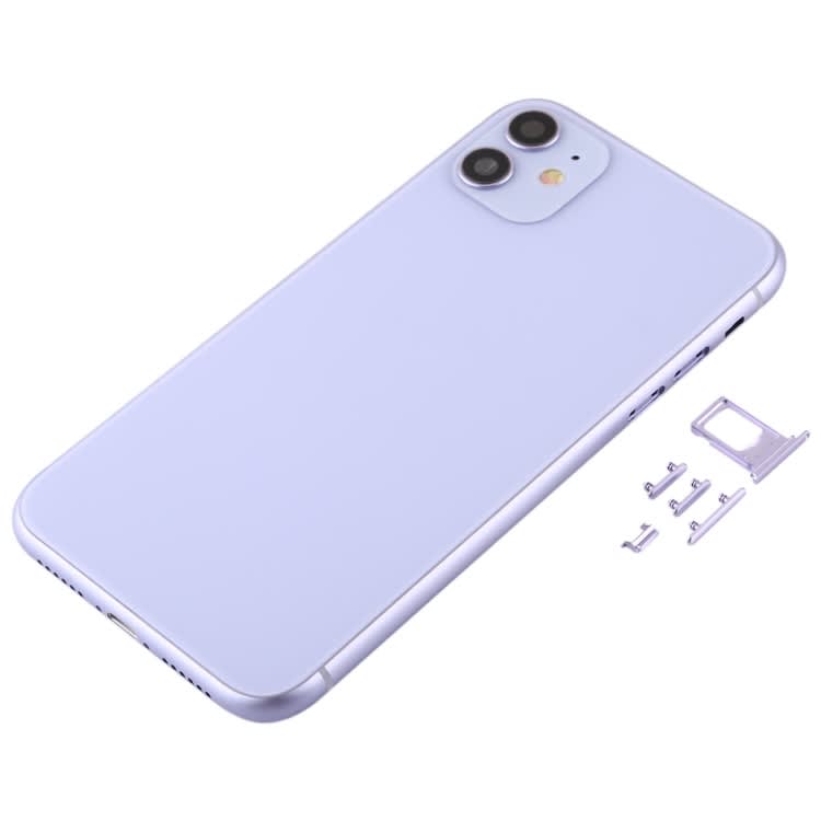 Back Housing Cover with Appearance Imitation of  iP11 for iPhone XR (with SIM Card Tray & Side keys