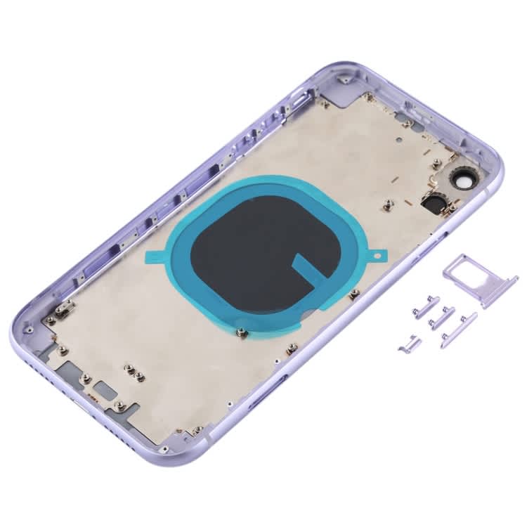 Back Housing Cover with Appearance Imitation of  iP11 for iPhone XR (with SIM Card Tray & Side keys
