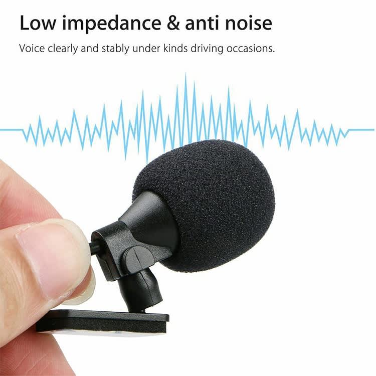 ZJ015MR Mono 2.5mm Angle Head Plug Car Navigation DVD External Paste Microphone, Length: 3m