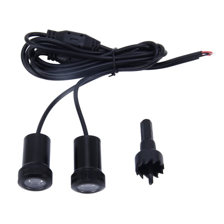 LED Ghost Shadow Light, Car Door LED Laser Welcome Decorative Light, Cable length: 96cm (Pair)