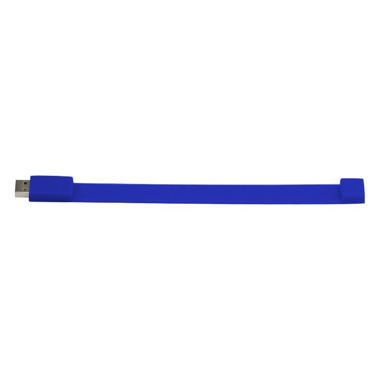 8GB Silicon Bracelets USB 2.0 Flash Disk(Dark Blue)