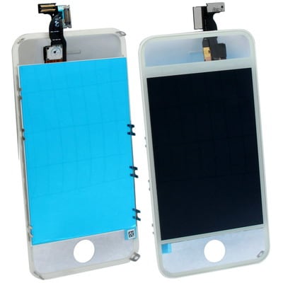 3 in 1 for iPhone 4S ( LCD Digitizer Assembly + Back Cover +  Controller Button) Conversion Kit (Tr