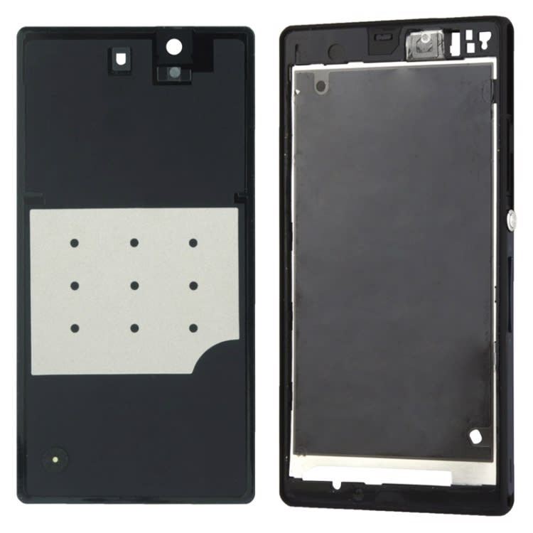 Middle Board + Battery Back Cover for Sony L36H(Black)