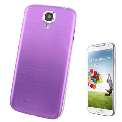 For Galaxy S IV / i9500 Full Metallic Brushed  Battery Cover (Purple)