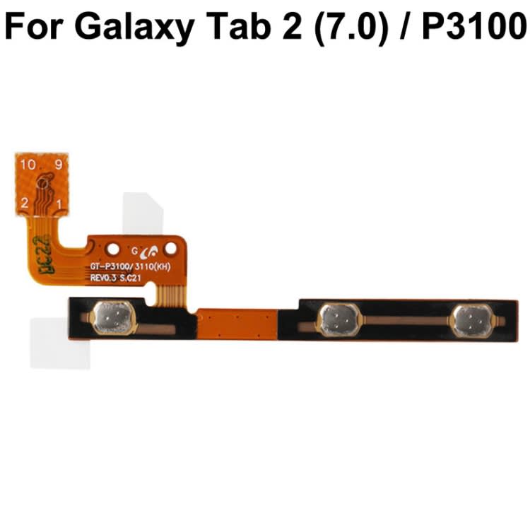 For Galaxy Tab 2 (7.0) / P3100 Original Power Button Volume Flex Cable