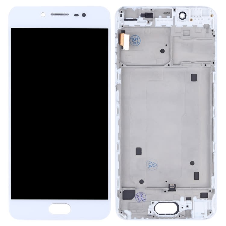 TFT LCD Screen for Vivo X7 Digitizer Full Assembly with Frame(White)