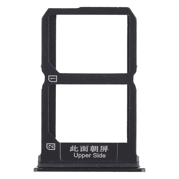 For Vivo X9 2 x SIM Card Tray (Black)
