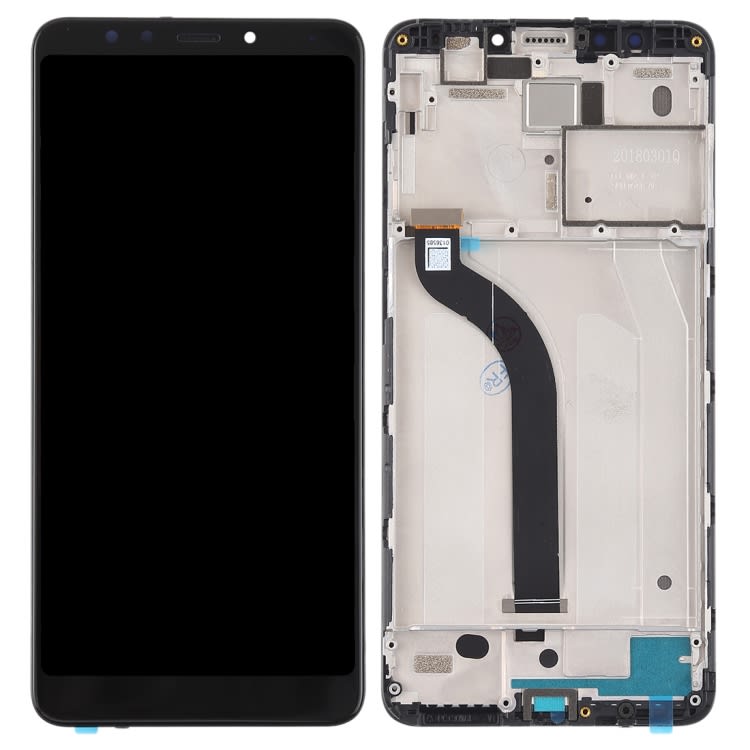 TFT LCD Screen for Xiaomi Redmi 5 Digitizer Full Assembly with Frame(Black)