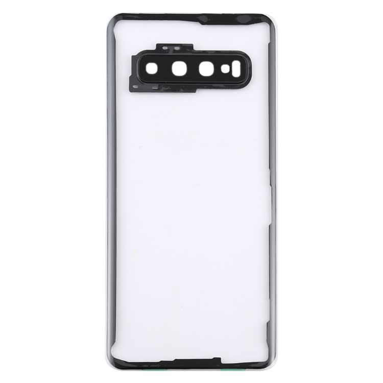 For Samsung Galaxy S10 G973F/DS G973U G973 SM-G973 Transparent Battery Back Cover with Camera Lens