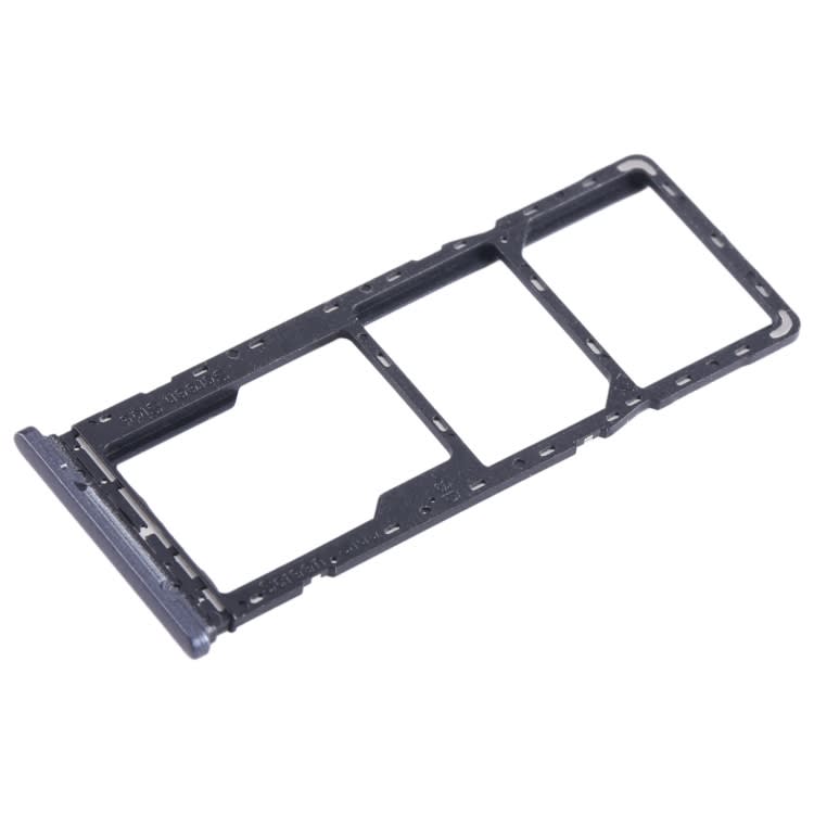 For Tecno Spark 7T SIM Card Tray + SIM Card Tray + Micro SD Card Tray (Black)