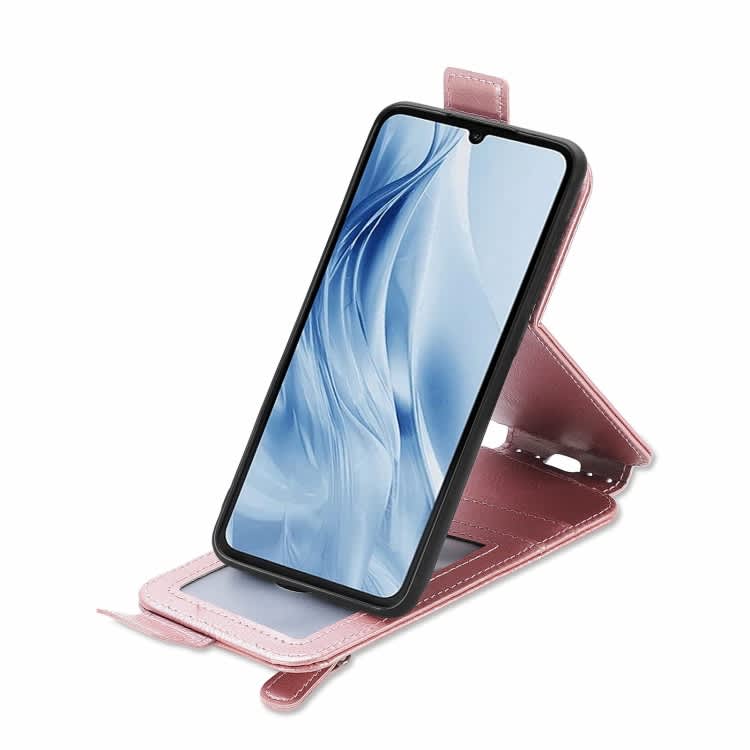 For Xiaomi Redmi 13C 5G Zipper Wallet Vertical Flip Leather Phone Case(Pink)