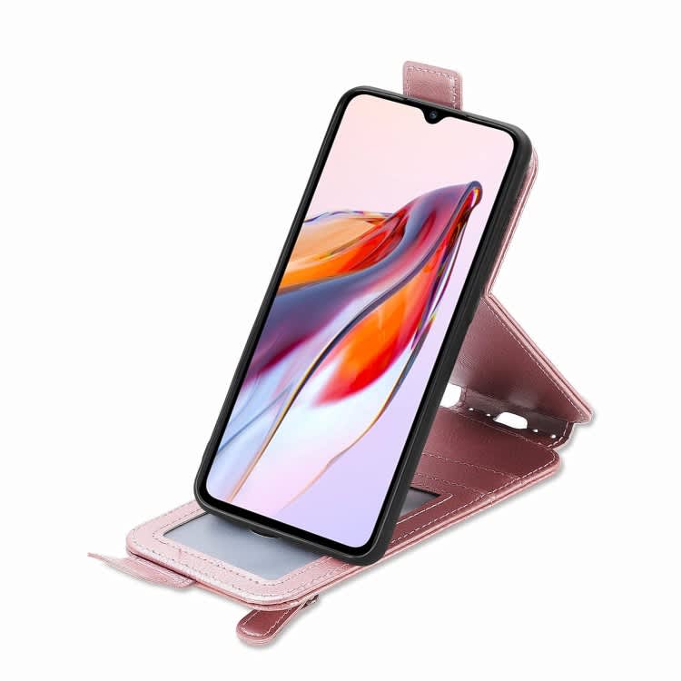 For Xiaomi Redmi 12C Zipper Wallet Vertical Flip Leather Phone Case(Pink)