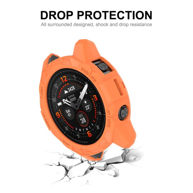 For Garmin Epix Pro 51mm / Fenix 7X / 7X Pro ENKAY Hat-Prince TPU Armor Designed Watch Protective C