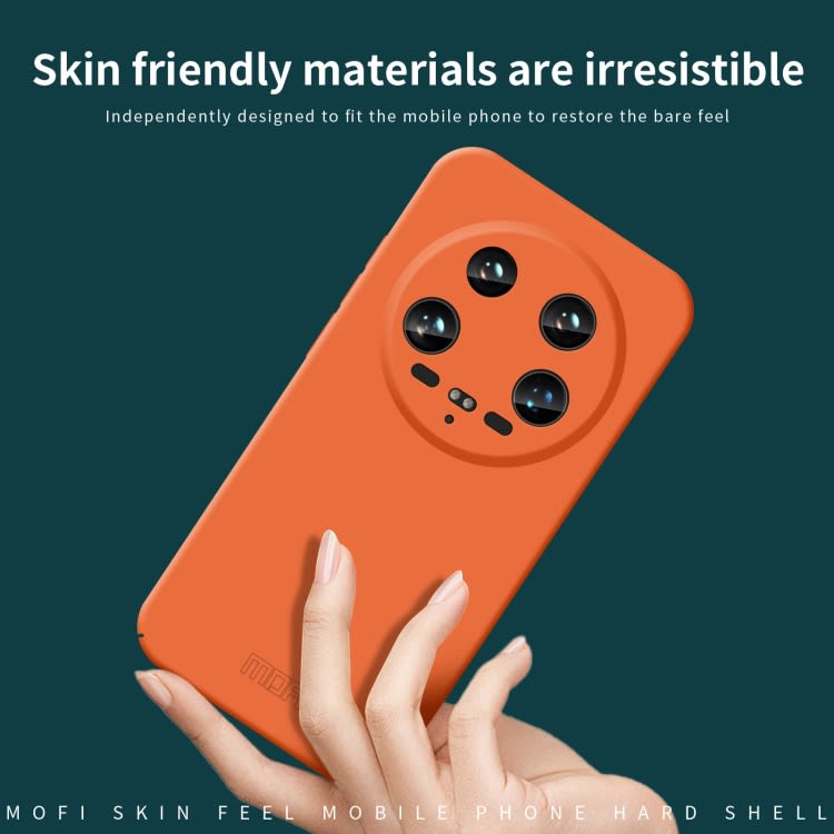 For Xiaomi 14 Ultra MOFI Qin Series Skin Feel All-inclusive PC Phone Case(Green)