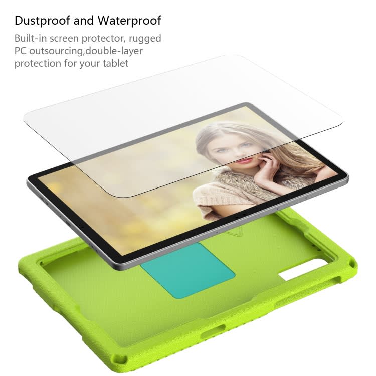 For Xiaomi Redmi Pad SE 11 2023 EVA Hybrid PC Shockproof Tablet Case(Grass Green)