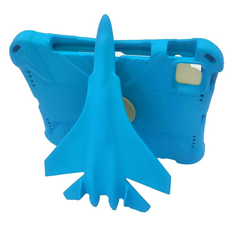 For iPad Pro 11 2024 360 Rotation Aircraft Holder EVA Shockproof Tablet Case(Blue)