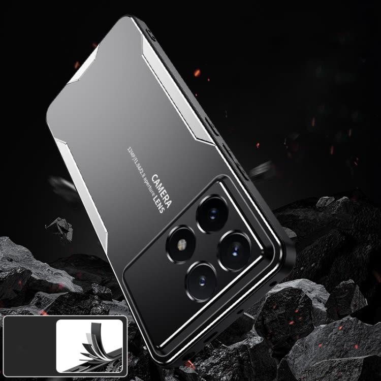 For Xiaomi Redmi K70 Pro Blade Series TPU Hybrid Metal Phone Case(Gold)