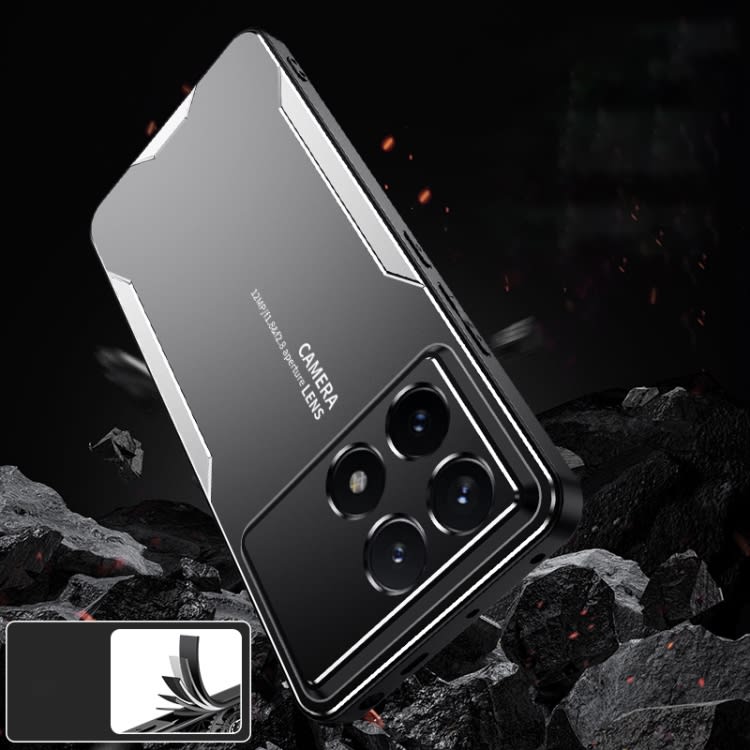 For Xiaomi Redmi K70E Blade Series TPU Hybrid Metal Phone Case(Red)